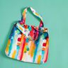 borse taglio di tessuto tessuti canvas Pennellate colorate – bianco,  thumbnail number 8