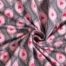 jersey di cotone Pavone | Stoff&Liebe – grigio ardesia/rosa fucsia acceso,  thumbnail number 3