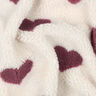 tessuto peluche Cuori | by Poppy – naturale/rosso Bordeaux,  thumbnail number 2