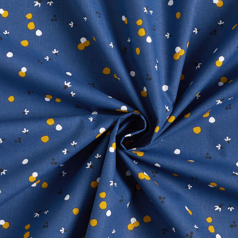 tessuto in cotone cretonne Punti di colore – blu marino,  image number 3