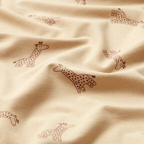 jersey di cotone giraffe – mandorla, 