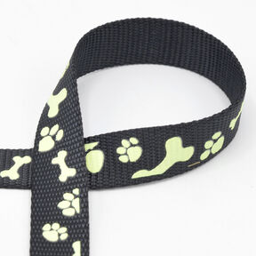Nastro riflettente Guinzaglio per cani [20 mm] – nero, 
