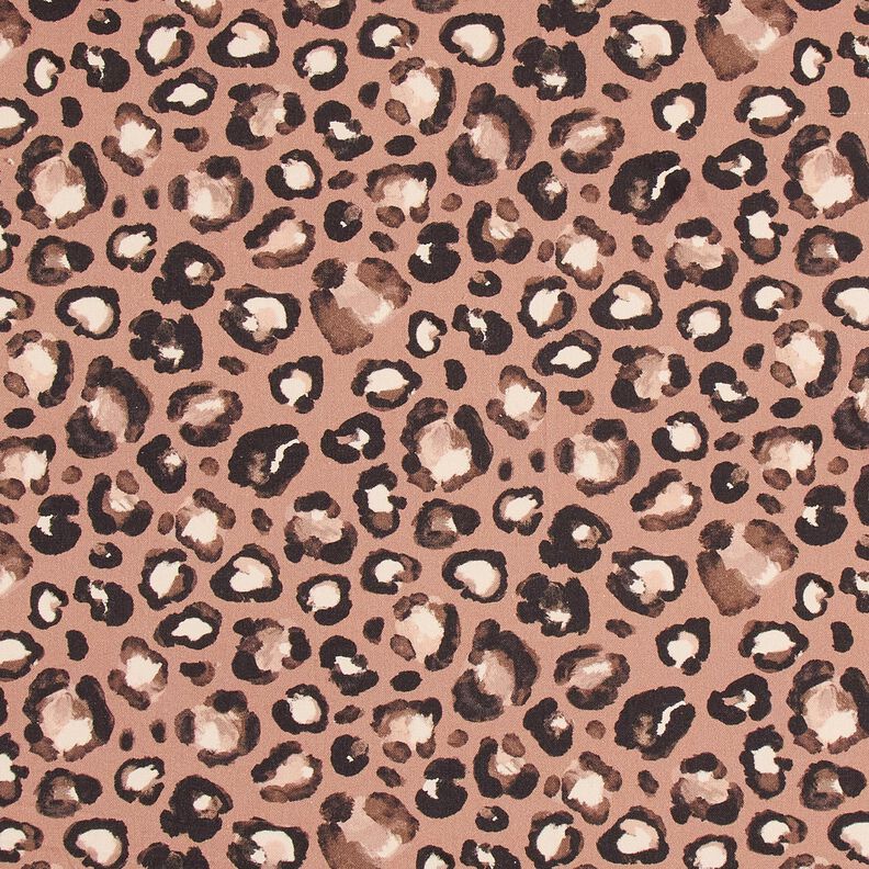 tessuto arredo tessuti canvas Pois Leopardato – cannella/nero,  image number 1