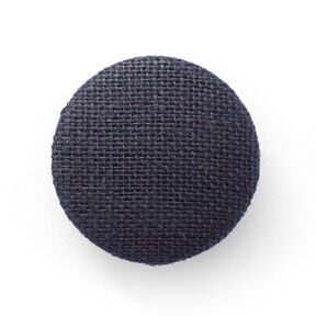 Bottone rivestito, Lino medio – blu notte, 