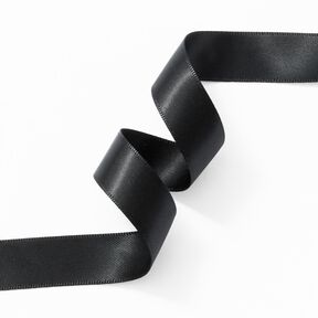 Nastro in satin [15 mm] – nero, 