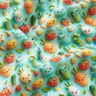 popeline di cotone Gioose verdure in argilla stampa digitale – azzurro,  thumbnail number 2