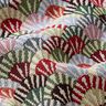 tessuto arredo gobelin Piccoli ventagli – beige chiaro/verde,  thumbnail number 2