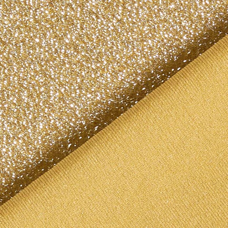 tessuto jersey fili glitter glamour – senape,  image number 3