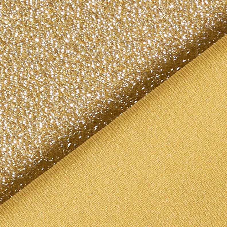 tessuto jersey fili glitter glamour  – senape,  image number 3