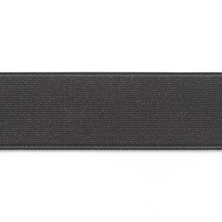 nastro elastico per cinture, brillante - nero, 