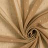 Chiffon Dobby gessato metallizzato – beige scuro/argento effetto metallizzato,  thumbnail number 3
