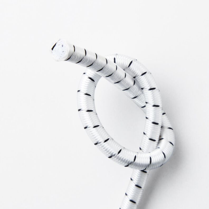 Corda in gomma resistente per esterni [Ø 10 mm] – bianco/nero,  image number 3
