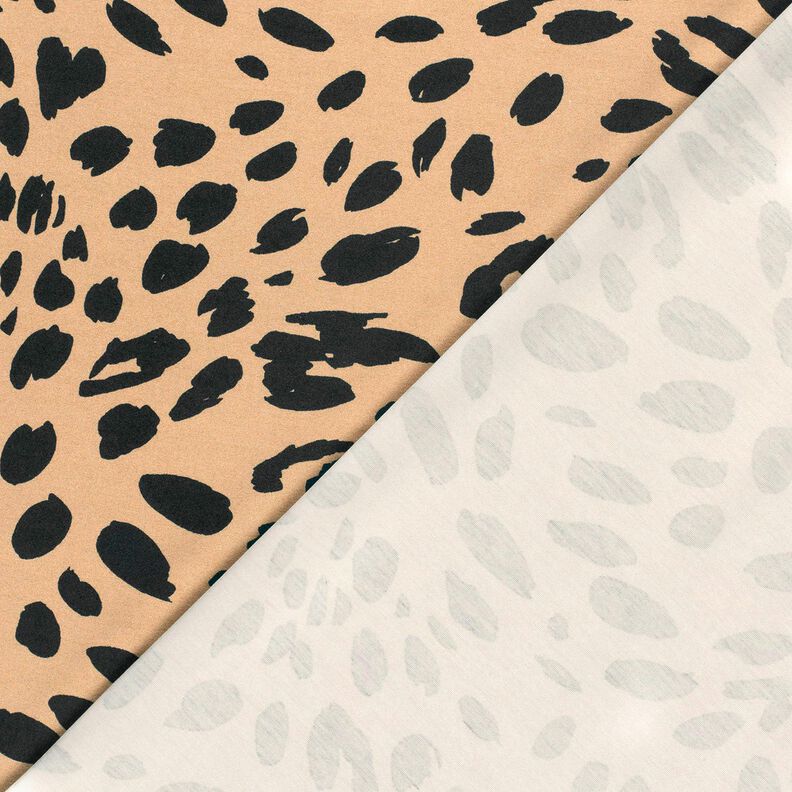 jersey romanit Stampa leopardata – moca/nero,  image number 4