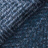 Tessuto per cappotto in tessuto misto lana zigzag – blu marino,  thumbnail number 4