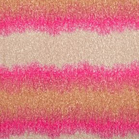 tessuto per cappotti maglia bouclé gradiente – anacardo/pink, 