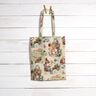 tessuto arredo gobelin Conigli pasquali in giardino – beige chiaro/bacca,  thumbnail number 7