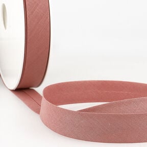 Nastro in sbieco Polycotton [20 mm] – rosa anticato, 