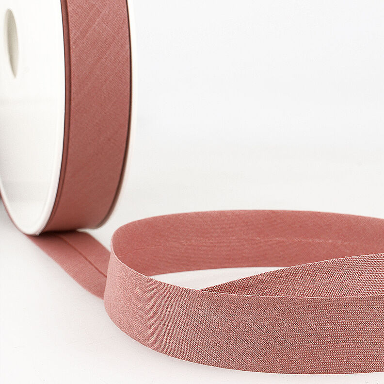 Nastro in sbieco Polycotton [20 mm] – rosa anticato,  image number 1