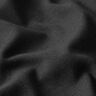 tessuto per bordi e polsini tinta unita – nero,  thumbnail number 2