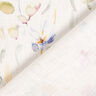 Misto lino-cotone con fiori acquarellati – bianco,  thumbnail number 5