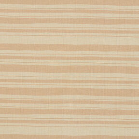 French terry, righe irregolari – marrone capriolo/beige scuro, 