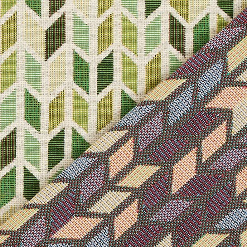 jacquard gobelin zig-zag – verde,  image number 4