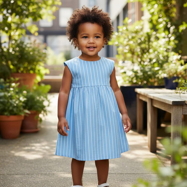 chambray righe &ndash; azzurro/bianco lana,  image number 6