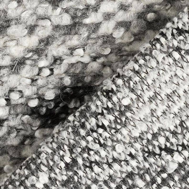 Maglia bouclé in misto lana a rombi grandi – grigio,  image number 4