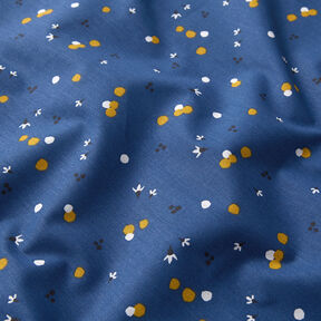 tessuto in cotone cretonne Punti di colore – blu marino, 