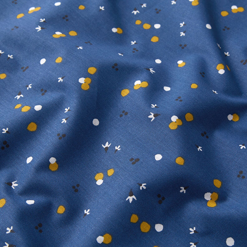 tessuto in cotone cretonne Punti di colore – blu marino,  image number 2