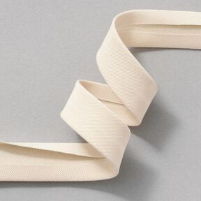 Outdoor Nastro in sbieco piegato [20 mm] – bianco lana, 