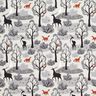 felpa garzata Animali della foresta astratti stampa digitale – grigio nebbia,  thumbnail number 1