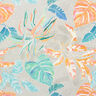Tessuti da esterni canvas foglie tropicali – corallo,  thumbnail number 1