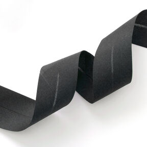 Nastro in sbieco Polycotton [50 mm] – nero, 