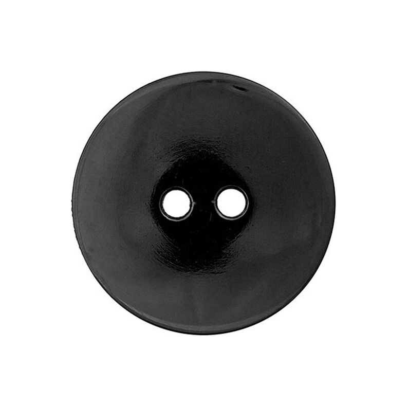 bottone per camicette tinta unita - nero,  image number 1