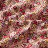 popeline di cotone Bouquet di fiori romantici – rosa antico chiaro/rosso carminio,  thumbnail number 2