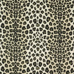tessuto da tappezzeria Jacquard Leopardo – talpa/cachi, 