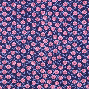 popeline di cotone Fiorellini estivi | Poppy Fabrics – rosa/indaco, 