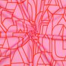Voile di cotone Town | Nerida Hansen – violetto pastello/rosso fuoco,  thumbnail number 3