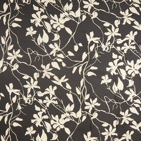 chiffon Fiori riciclati – nero/beige chiaro, 