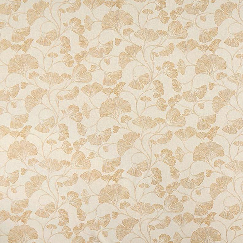 tessuto arredo mezzo panama Gingko – senape/naturale, image number 1