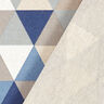 tessuto arredo mezzo panama triangoli – blu,  thumbnail number 4