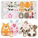 HAPPY FARM Cut & Sew, taglio di tessuto in cotone con animali della fattoria [ 80 x 155 cm ] |,  thumbnail number 3