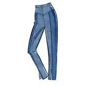 Cartamodelli pantaloni a sigaretta